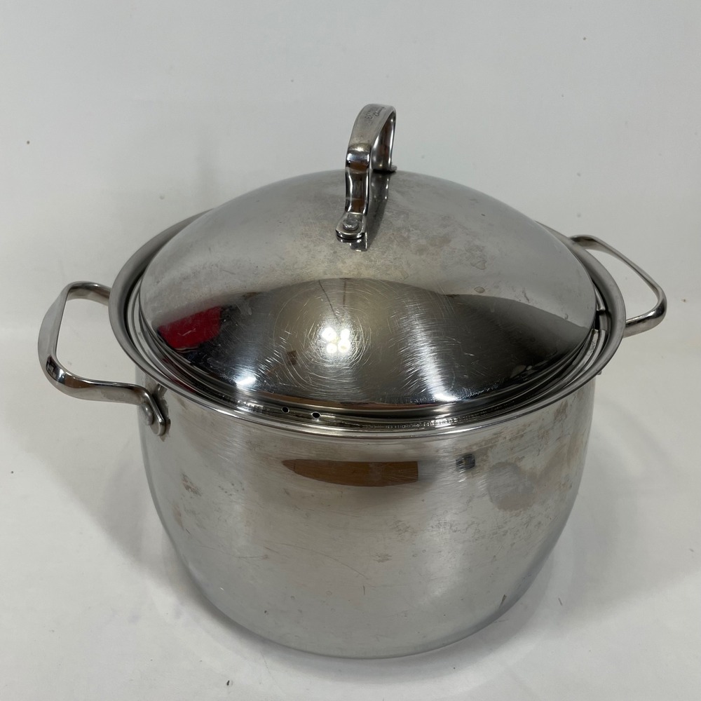 Tools of the Trade Belgique Classique 11 QT Stainless Steel Stock Pot Dome Lid